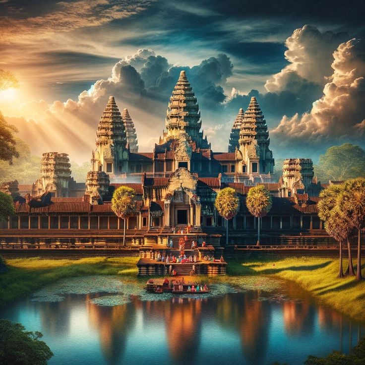 Ekuinoks Angkor Wat Menarik 10 Ribu Pengunjung Dalam Pemandangan Magis