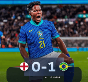 Brasil Menang Tipis 1-0 Atas Inggris di Wembley