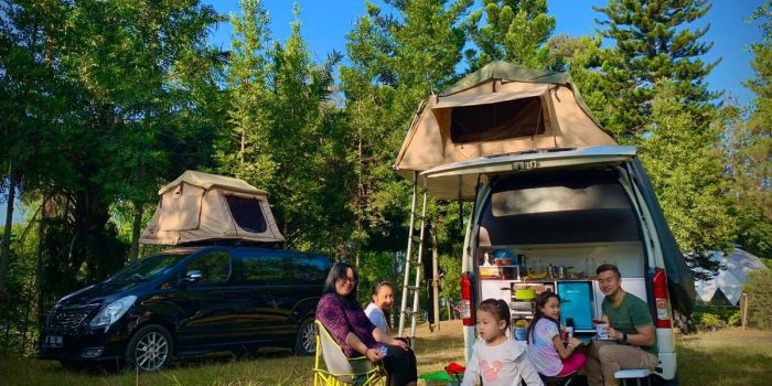 touring keluarga campervan
